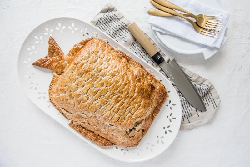 Whole Salmon en Croute with Carême Spelt Puff Pastry