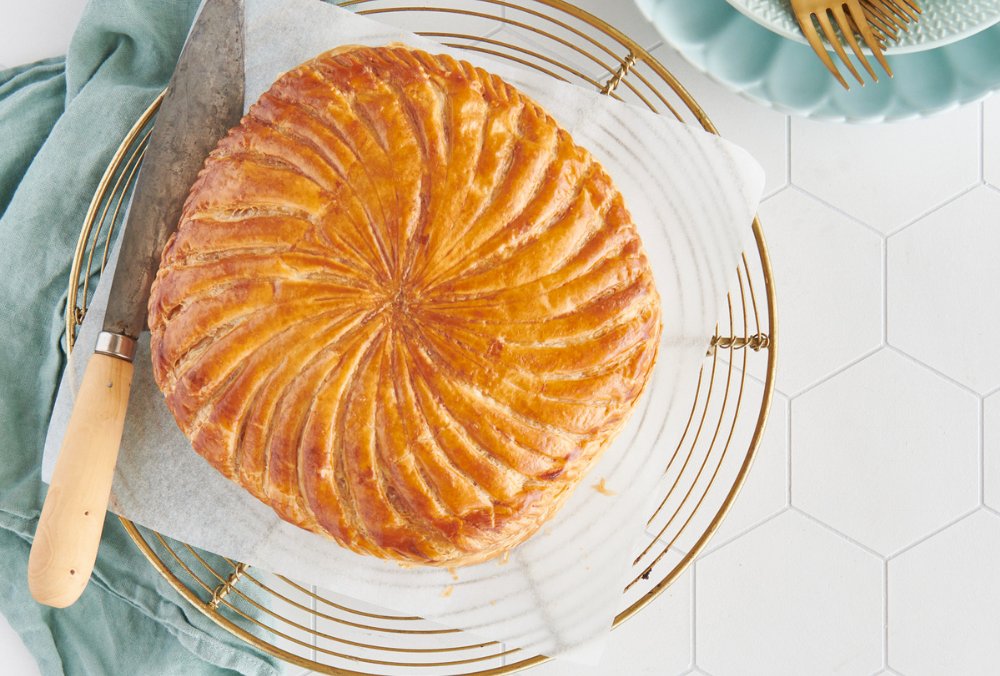 A classic French celebration dish, our Galette des Rois is rich, sweet, and completely decadent. The creamy almond and vanilla frangipane filling is encased in layers of crisp, flaky, puff pastry to create a dessert you can make to celebrate special occasions all year round!