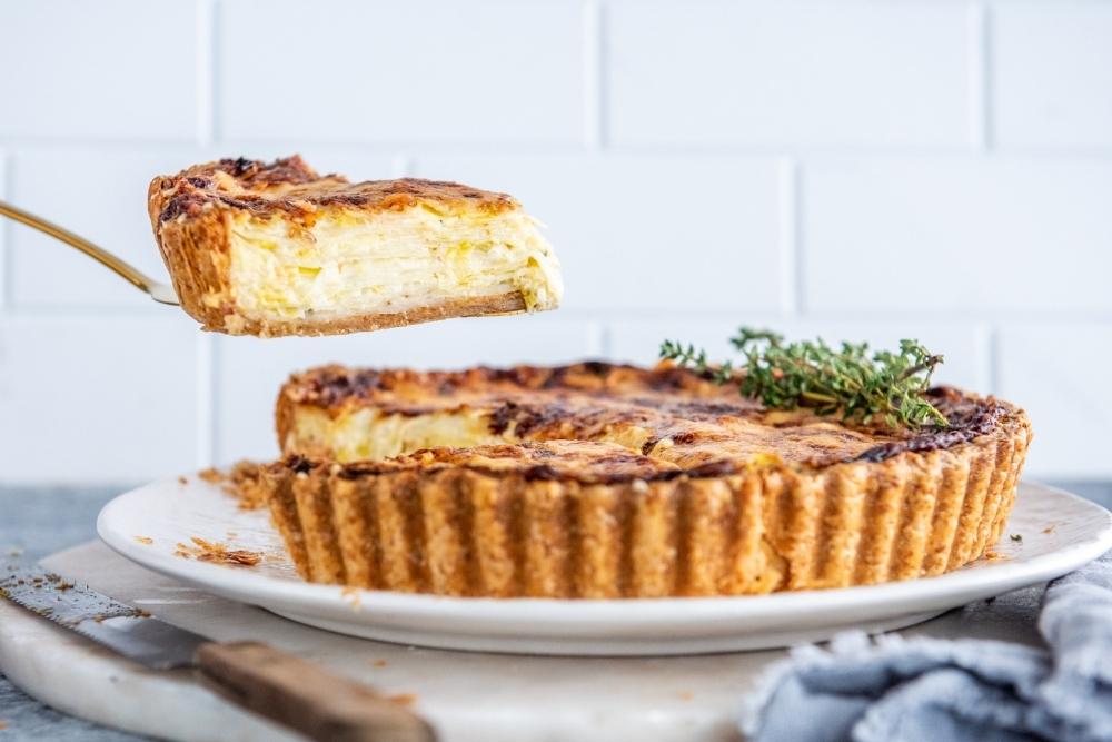 Layered Leek & Potato Pie with Carême Spelt Butter Puff Pastry