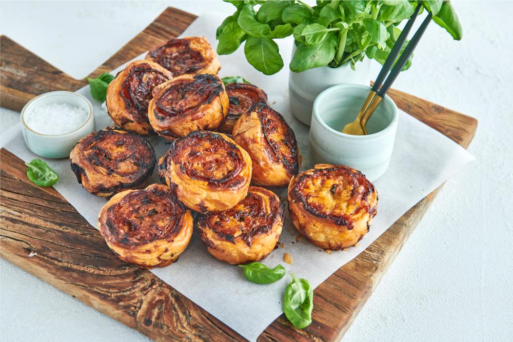 Puff Pastry Pizza Scrolls