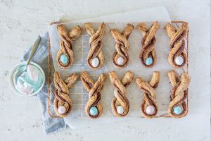 Spelt Pastry Cinnamon Easter Bunnies with Carême Spelt Butter Puff Pastry