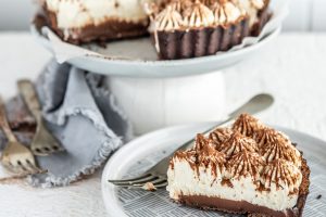 Tartamisu (Tiramisu Tart) with Carême Dark Chocolate Shortcrust Pastry