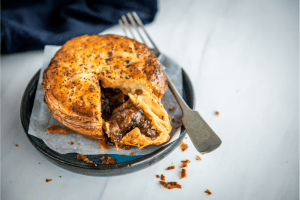 Class Beef Pie with Carême Sour Cream Shortcrust Pastry